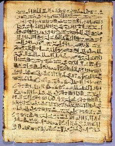 Faksimilkopia av Edwin Smith Medical Papyrus, original från c.1600-1500 f.Kr. (papyrus)